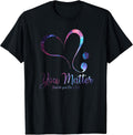 You Matter Awareness Heart Semicolon