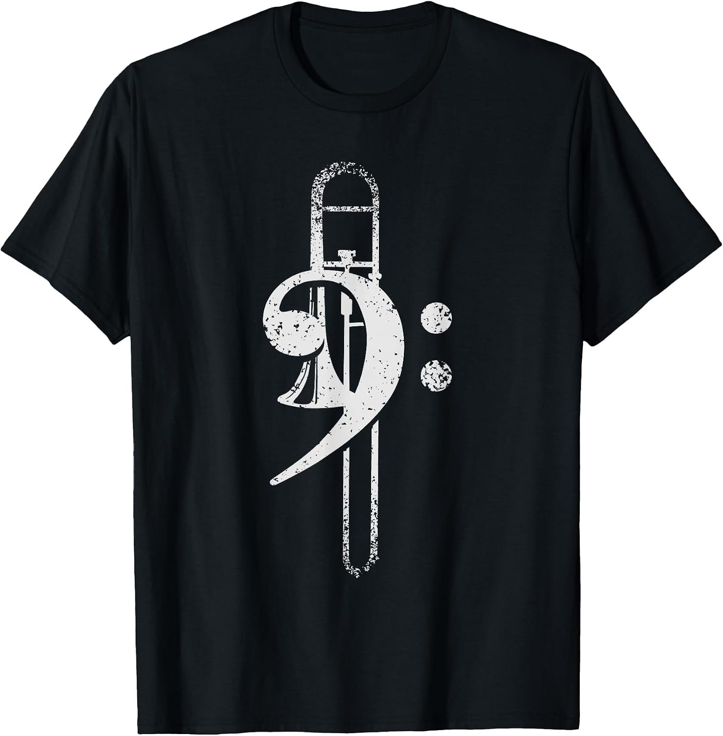 Vintage Trombone Bass Clef Trombonist T-Shirt