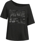 Women's Off The Shoulder Tops Gothic Graphic Tee Y2k Grunge Outfits Vintage Summer Going Out Tops