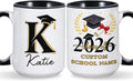 Personalized Graduation Mug with Name, Graduation Gifts for Graduate 2026 Her Him, Custom Class of 2026 Coffee Mug for Daughter Son, Senior Gift Keepsake for High School College Graduate (AA)