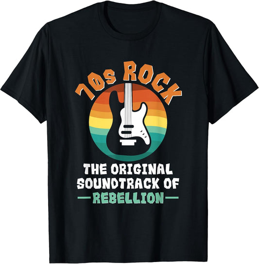 Vintage 70s Rock Music Guitar Festival Vinyl Collector T-Shirt