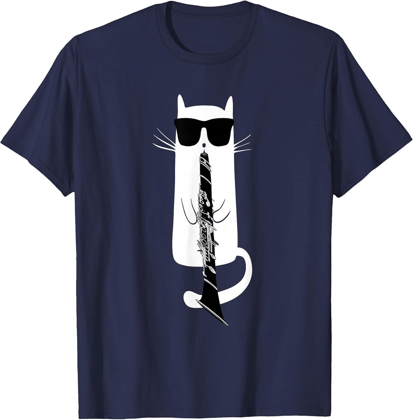Cat And Clarinet T-Shirts