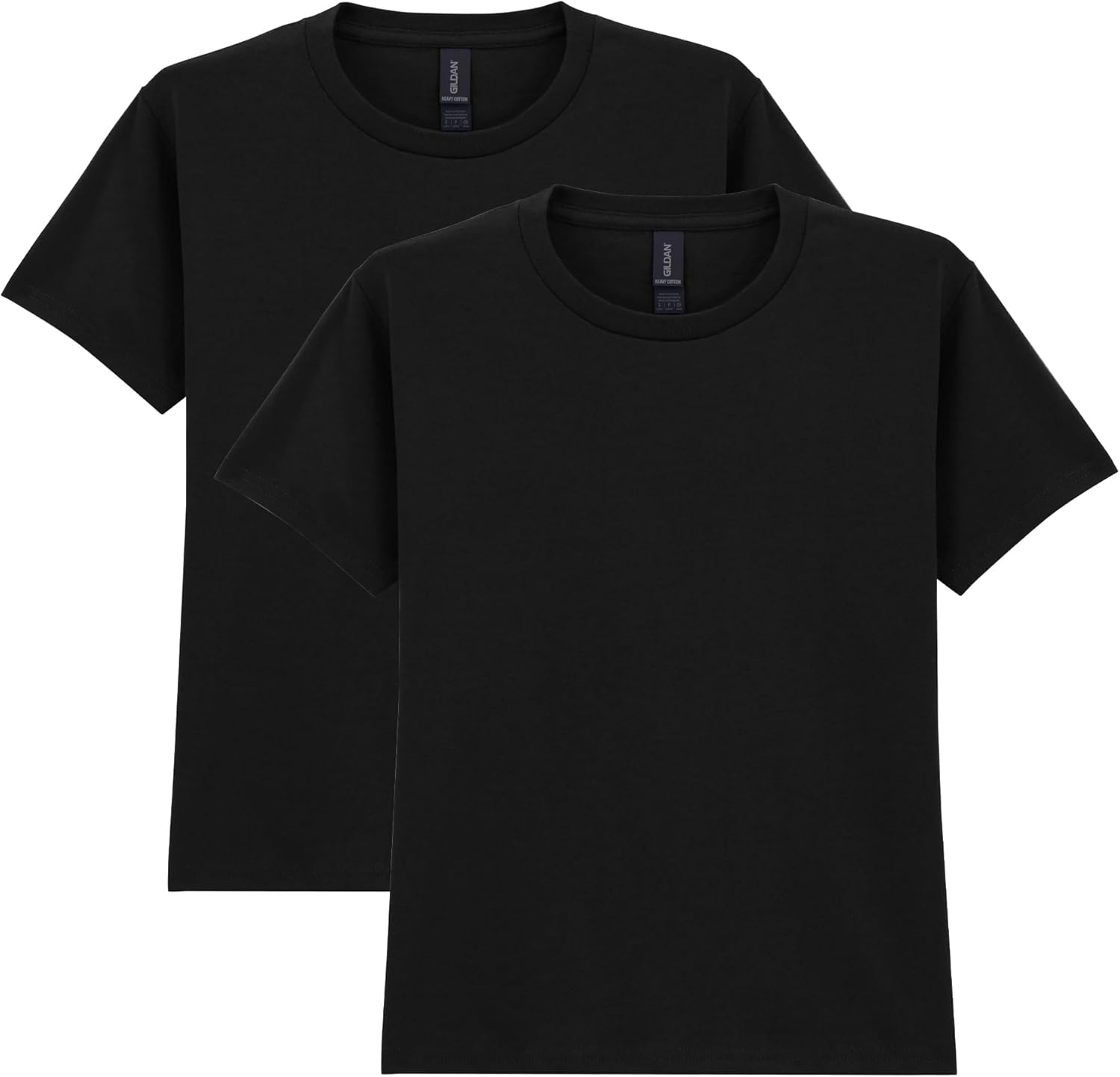 Unisex-Child Gildan Youth Heavy Cotton T-Shirt, Style G5000b, 2-Pack