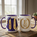 UrbanNEST Custom Name Graduation 3D Effect Coffee Mug, Grads Gift For Daughter From Mom Dad, Class Of 2026, Graduation Mugs Gift For Her, New Graduate Gifts, Faux 3D Mug - Flat Surface, 2D Flat 1