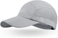 Unisex Baseball Cap UPF 50 Unstructured Hat with Foldable Long Large Bill