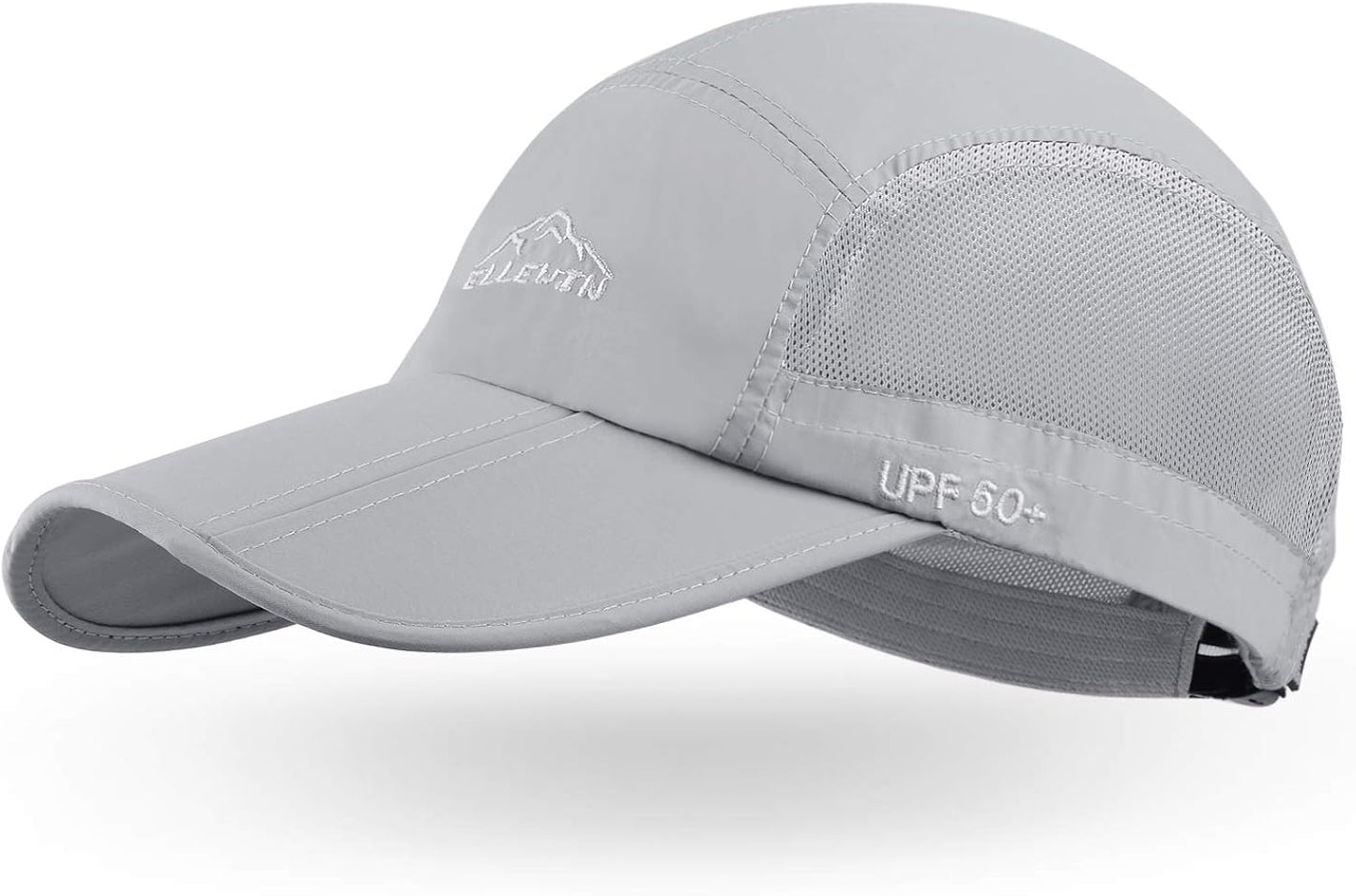 Unisex Baseball Cap UPF 50 Unstructured Hat with Foldable Long Large Bill