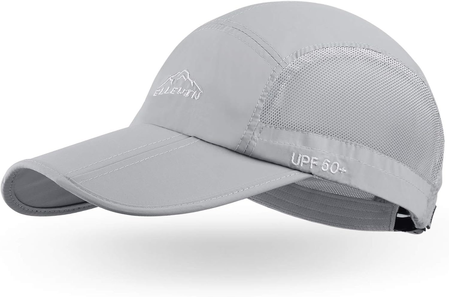 Unisex Baseball Cap UPF 50 Unstructured Hat with Foldable Long Large Bill