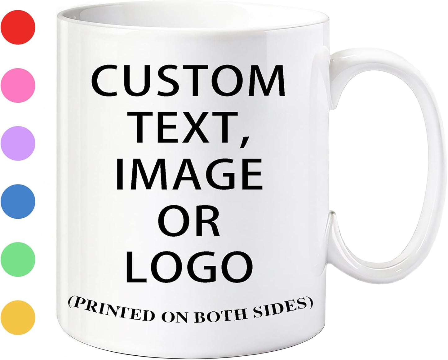 Custom Mug Personalized Photo Mug 11oz on Both Side Custom Mug with Your Picture, Logo, Text Personalized Coffee Mug Customized Gifts for Mothers Day Birthday Christmas Party Decoration Wholesale