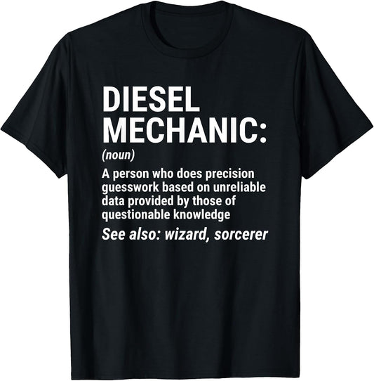 Diesel Mechanic Definition Funny Mechanic Gifts