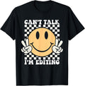 Funny Face Can't Talk I'm Editing Crewneck Gifts