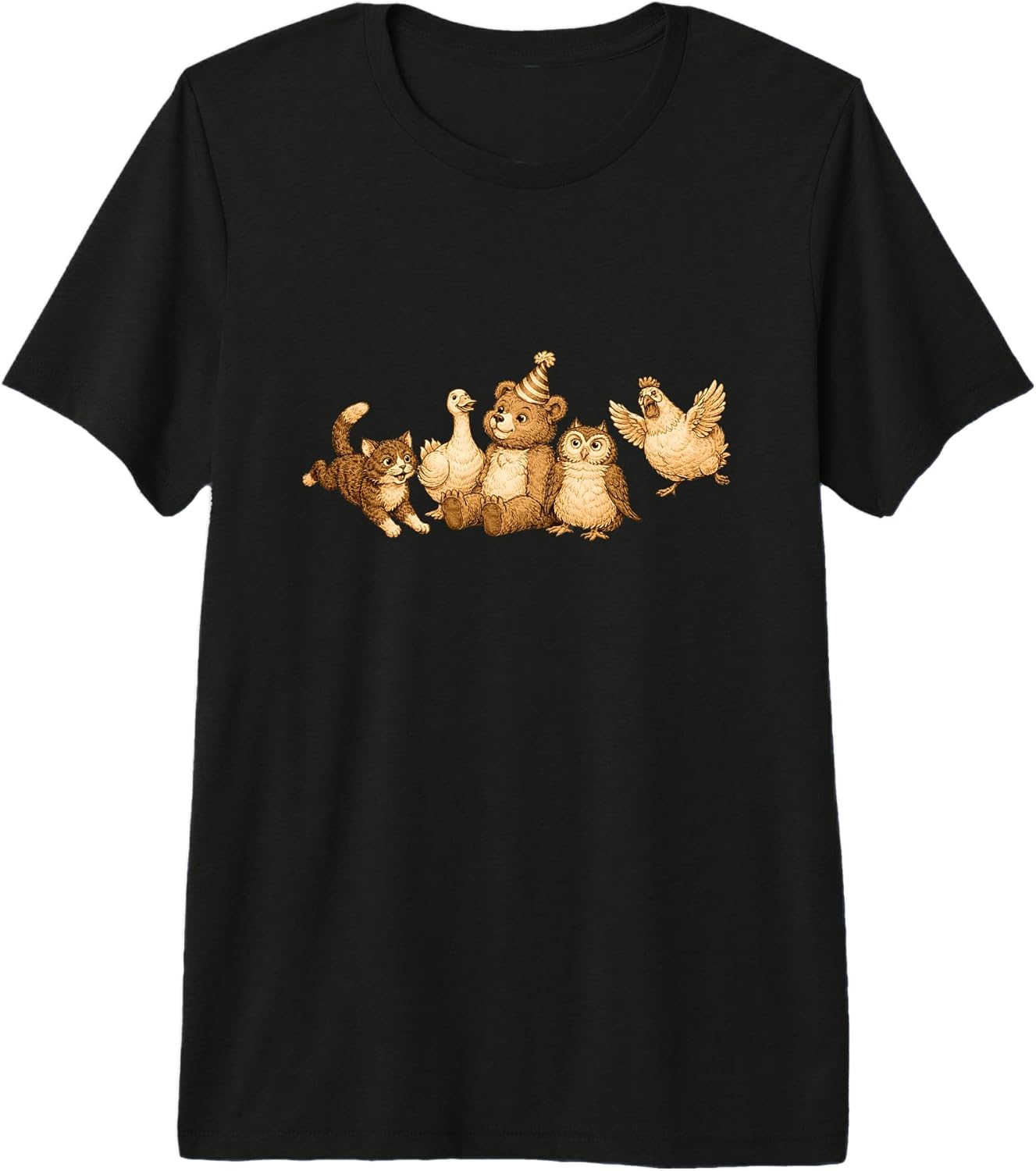 Little Bear Cat Owl Duck Chicken Birthday Ribbo