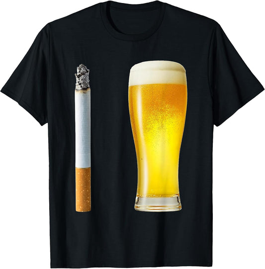 Smoking Cigarette Dad Beer Father's Day Shirt