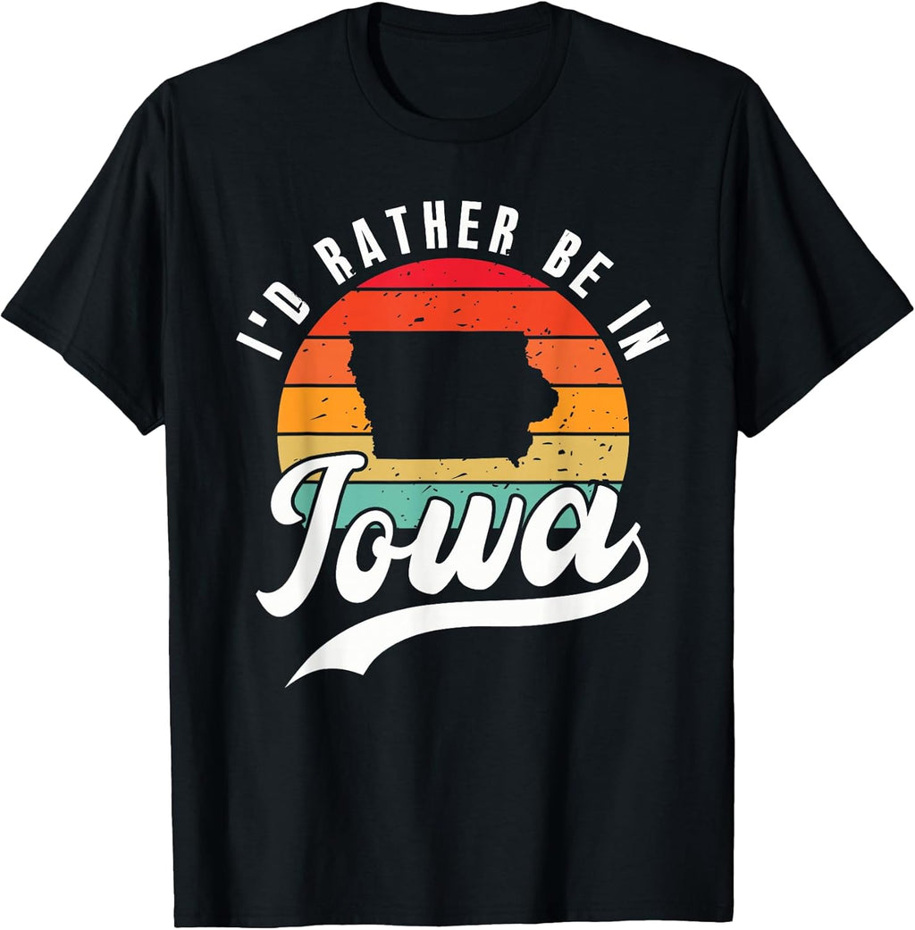Iowa Travel Vacation Loves Us State Tees