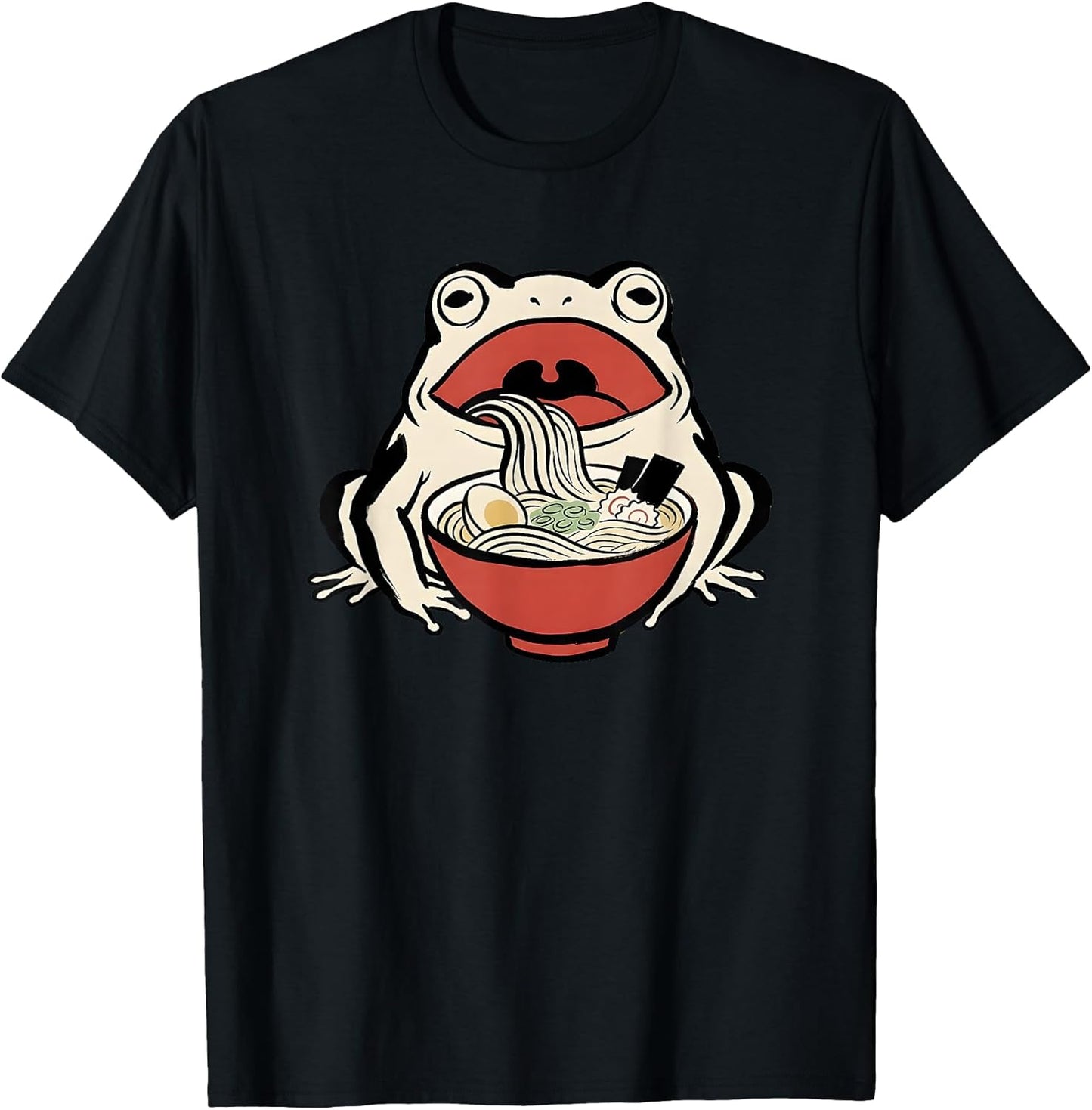 Frog Eating Ramen - Japanese Art