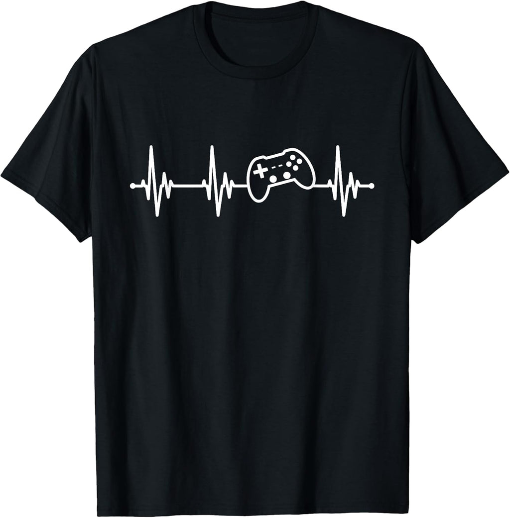 Heartbeat Gaming Controller Gamepad Gamer T-Shirt