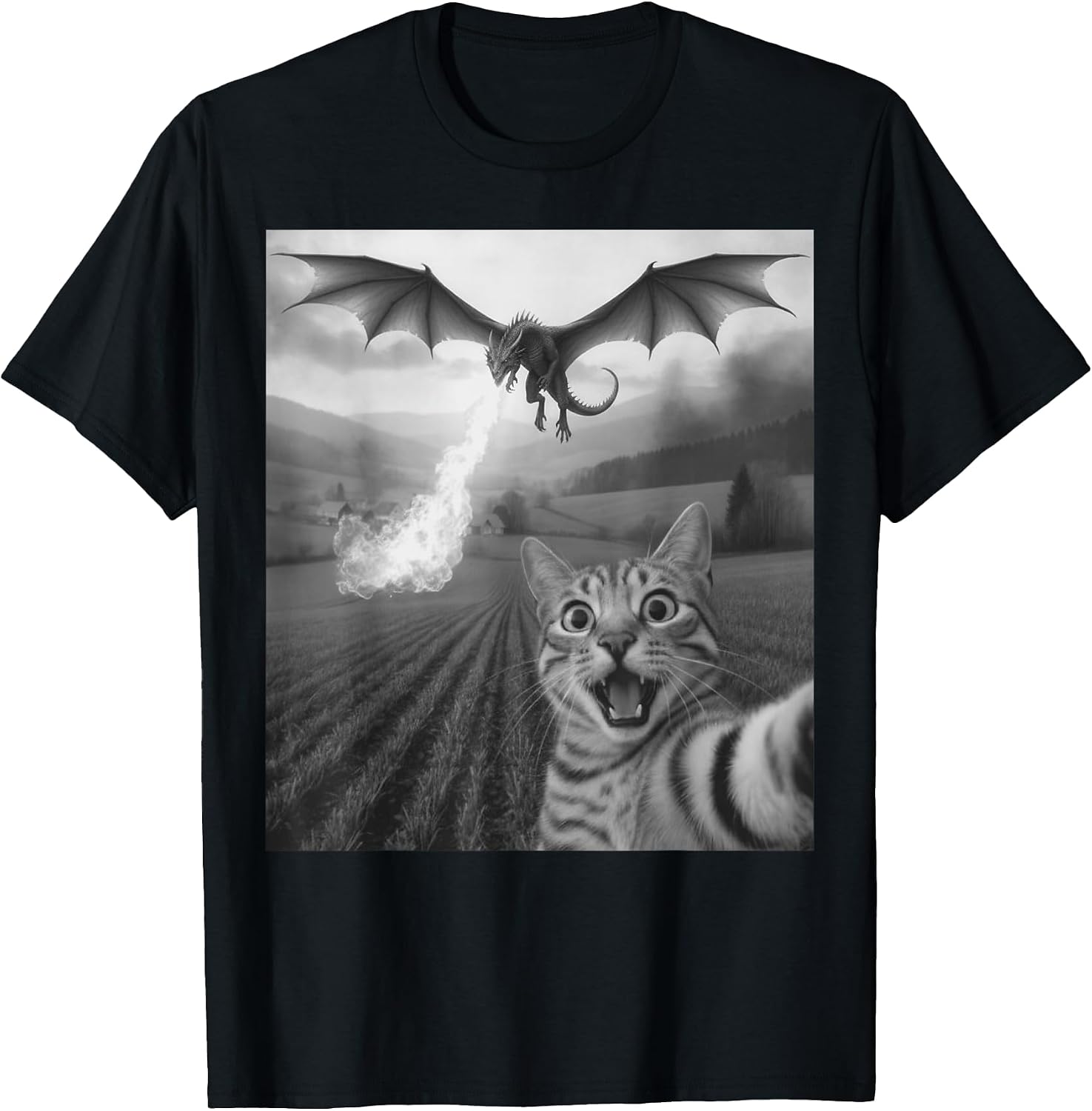 Whisker Dragon Selfie Fantasy Humor Art