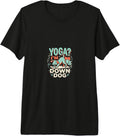 Yogi Mom Down Dog Humor Retro Yoga Mom