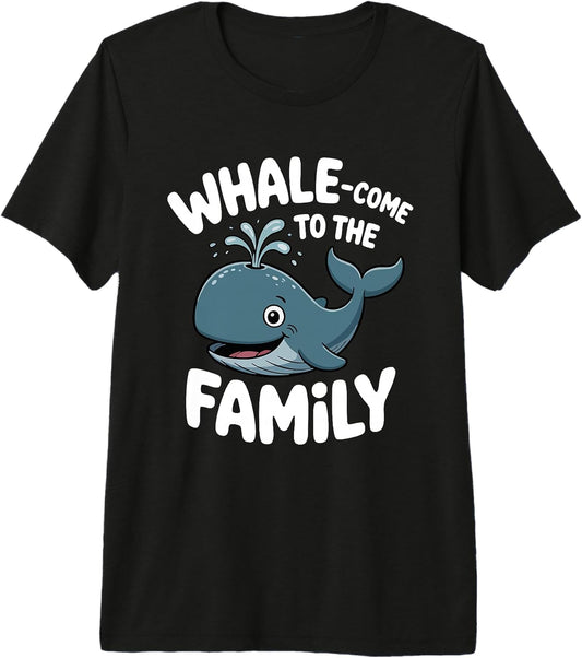 Family Whale Pun Baby Shower New Parent Humor Fan