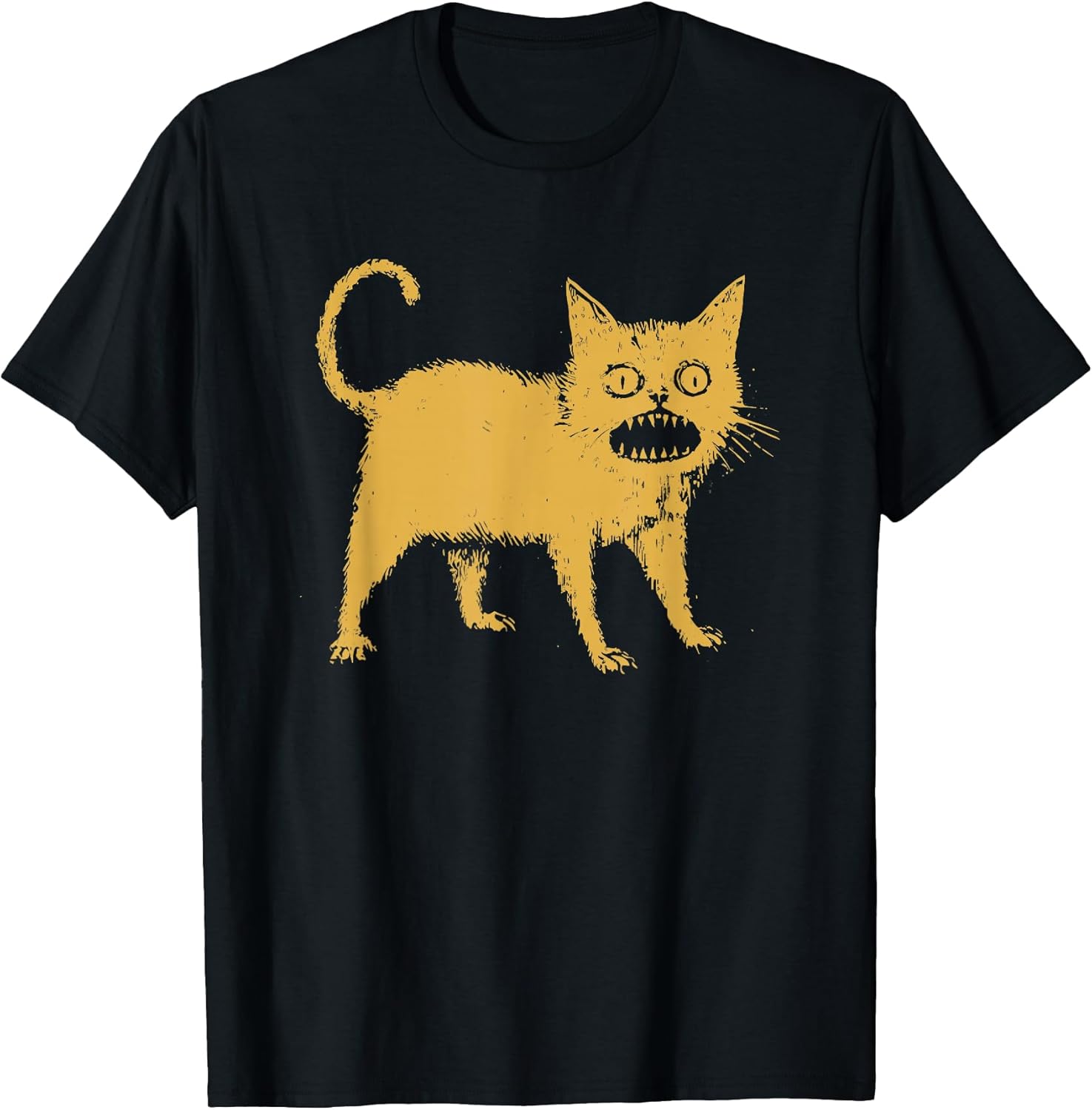 tokyo-tiger horrible japanese cat washed t-shirt