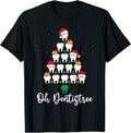 Funny Christmas Dentist Tree Dental Oh Dentistree Tooth Tree T-Shirt