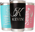 Made in USA - Personalized Tumbler with Engraved Name - Custom Coffee Mug Cup 20 Oz with Lid - Customized Employee Appreciation Gifts - Personalized Gifts for Men Women - Customized By Enterprise