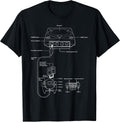 Vintage Gaming Diagram - Video Game Console Retro Chart Gift T-Shirt