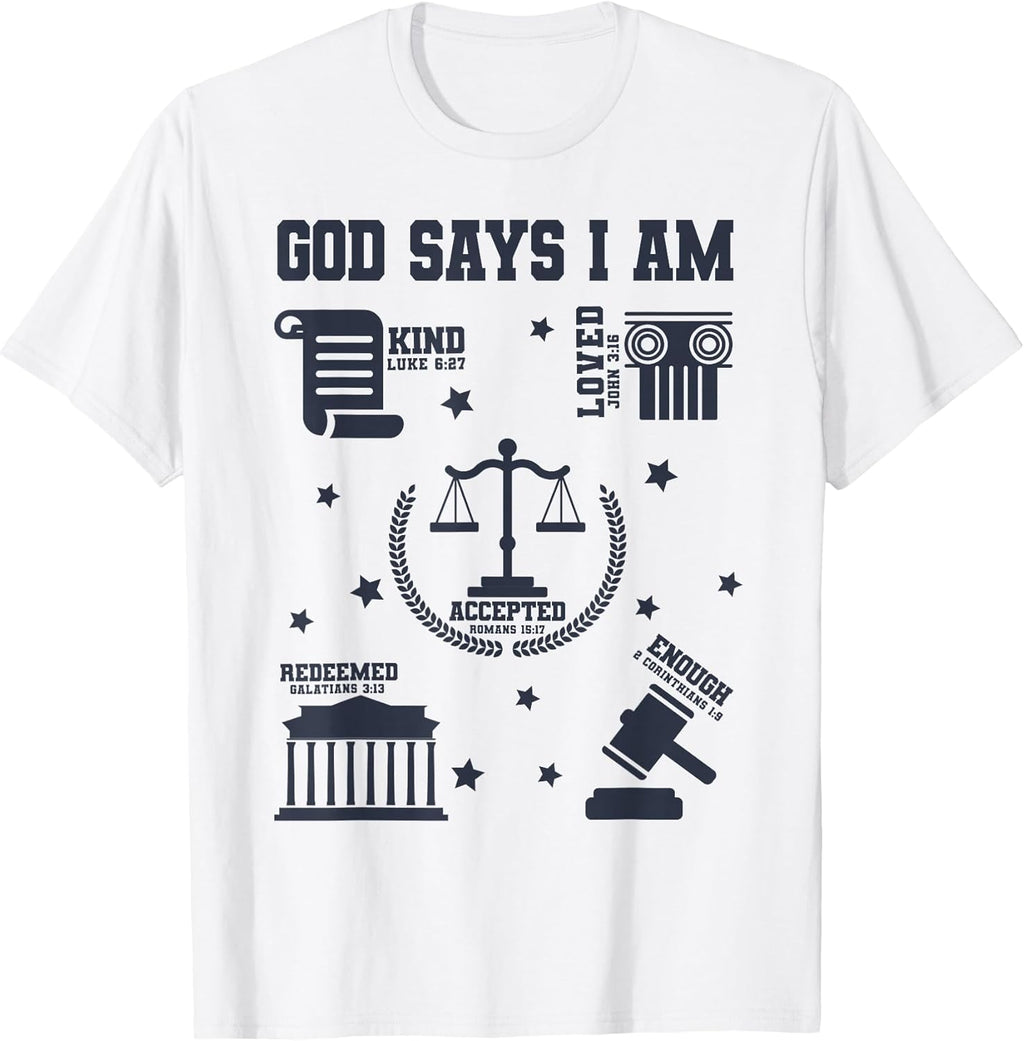 God Says I Am Lawyer Lover Christian Men Women