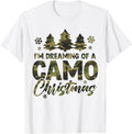 Retro I'm Dreaming Of A Camo Christmas Xmas Tree