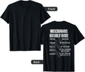 Mechanic Hourly Rate T-Shirt Shop