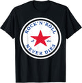 Rock N Roll Never Dies Rock and Roll All Star Music T-Shirt
