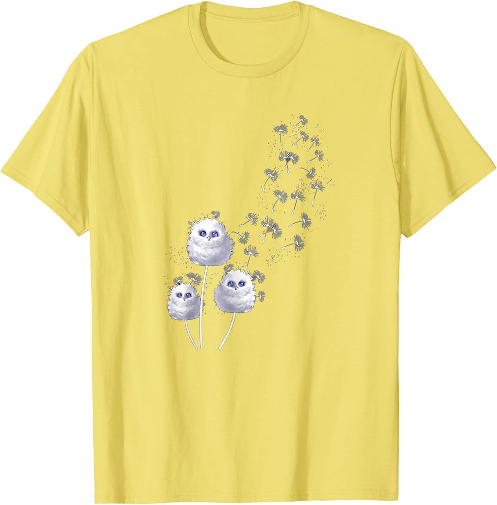 Funny dandelion owls women men