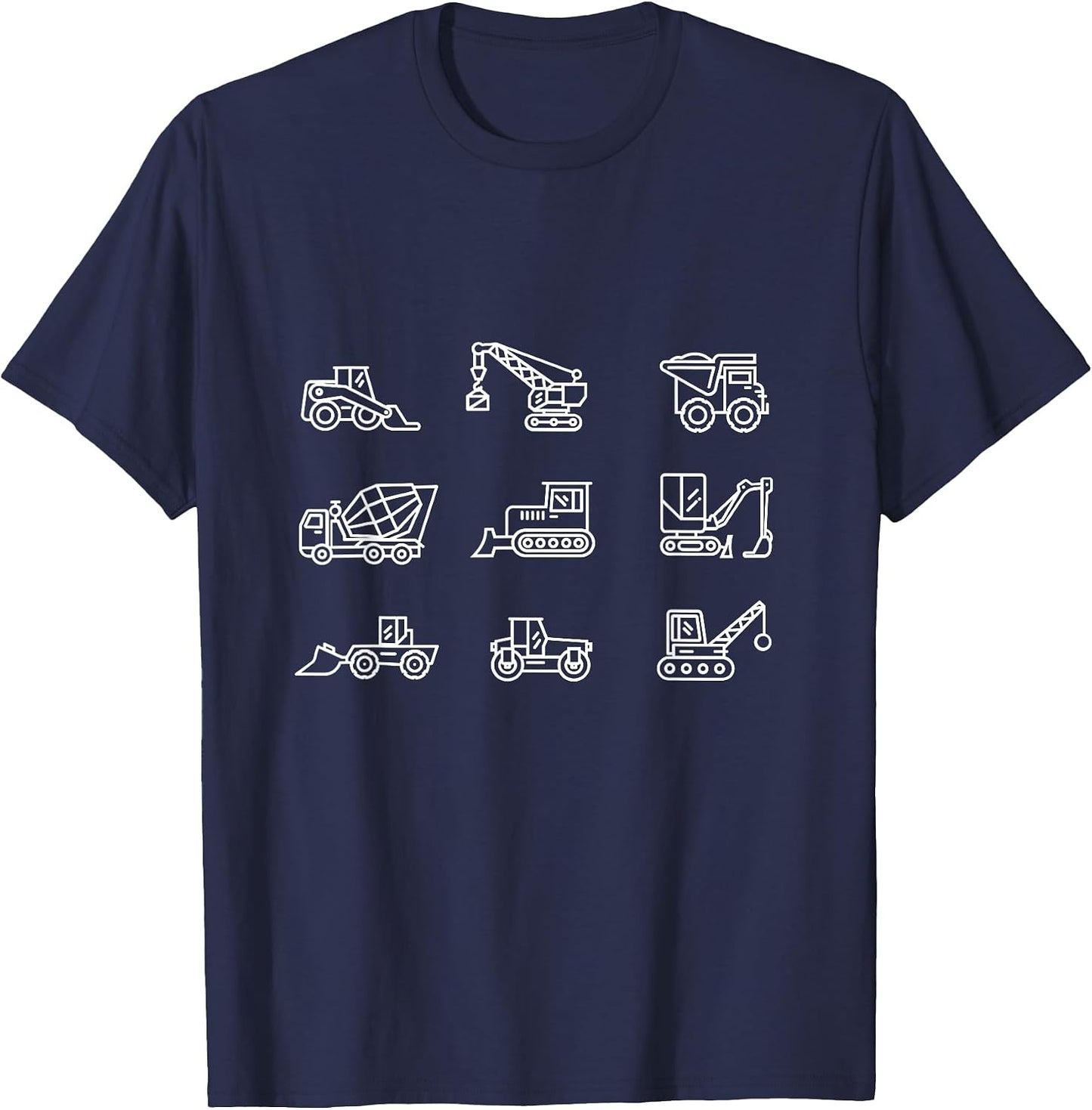 Construction Vehicles/Bulldozer/Crane/Earth Mover/Cement T-Shirt