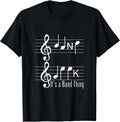 Musicians Band Geek Music Notes Spelling Funny T Shirt T-Shirt