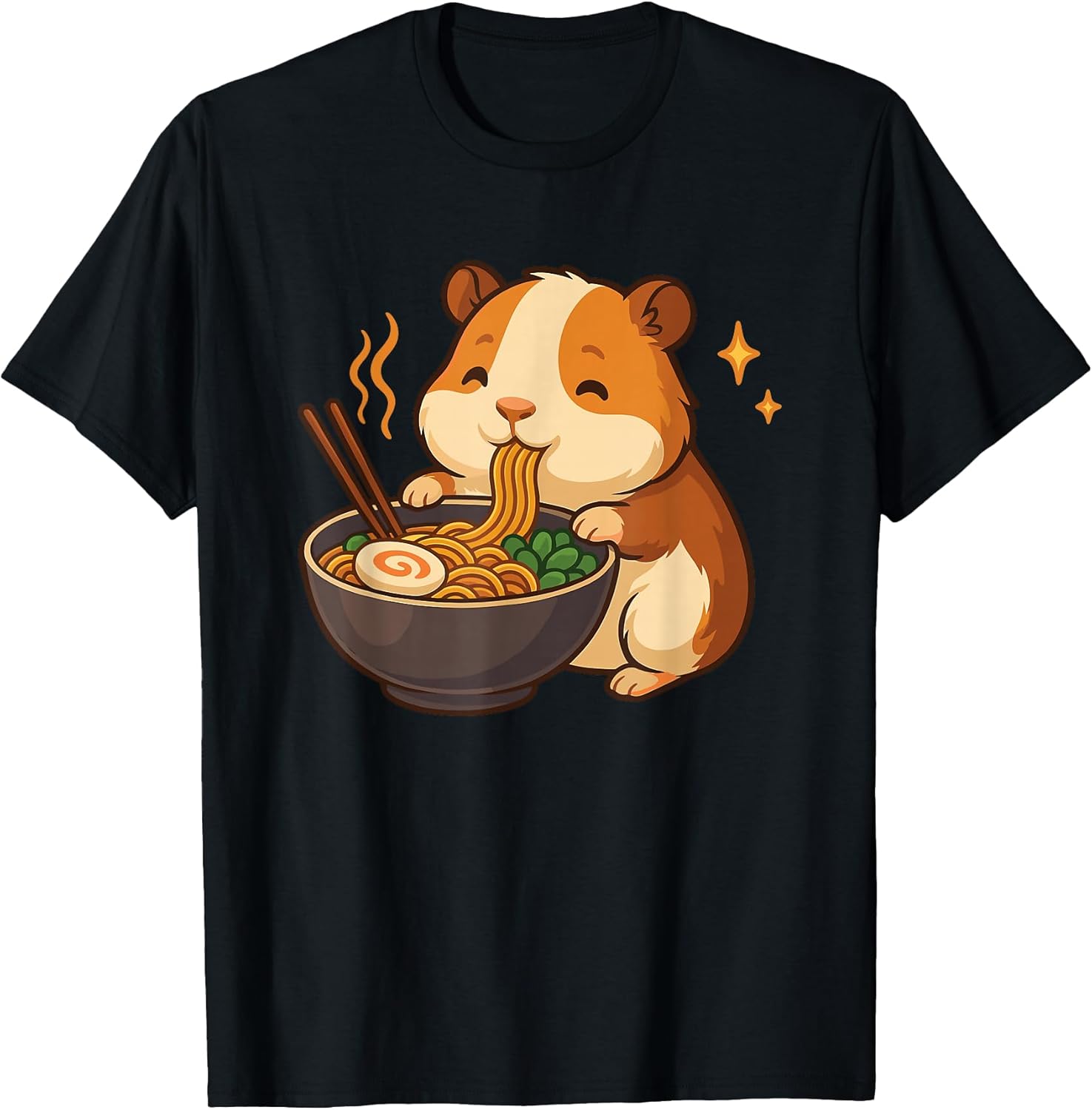 Guinea Pig Eating Ramen Kawaii Anime Animals