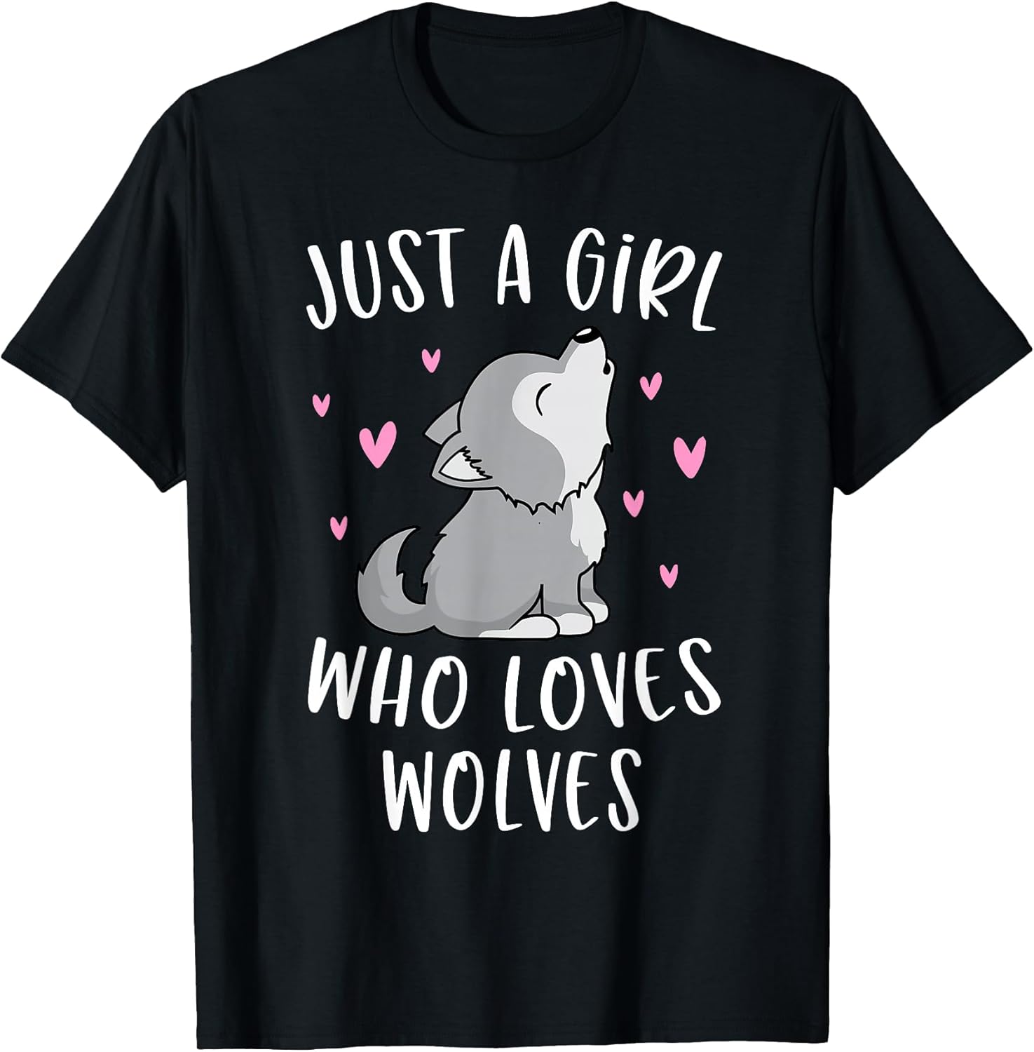 Funny Wolf Lovers Shirts For Girls