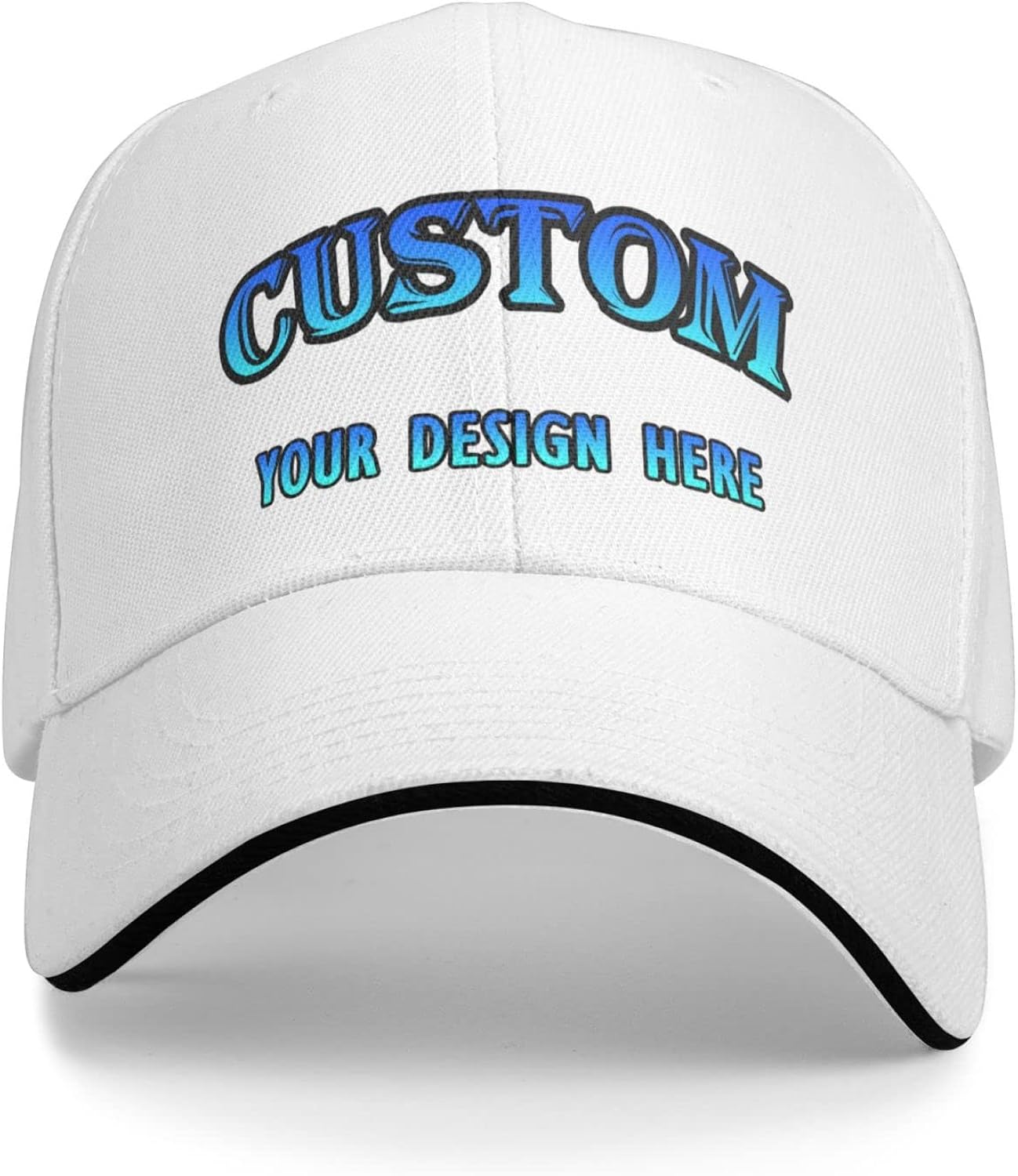 Personalized Custom Baseball Cap Customize Your Own Design Text, Photos, Image Logo Adjustable Hat Unisex