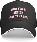 Custom Baseball Cap Design Your Own Hats Custom Hats Logo Personalized Baseball Cap Black