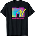 Logo Fluorescent Colors Retro Design T-Shirt