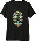 Nordic Folk Floral Heritage Tees