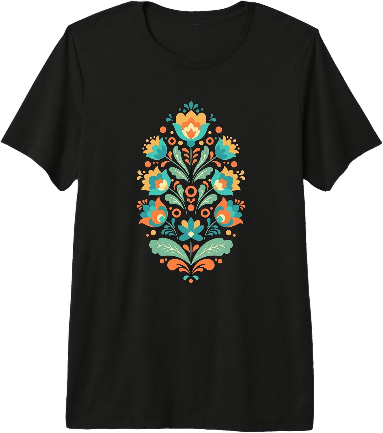 Nordic Folk Floral Heritage Tees