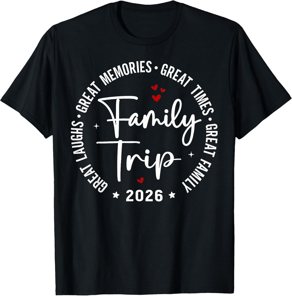 Family Trip Vacation 2026 Matching Summer Group T