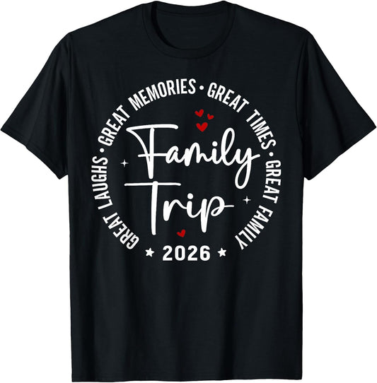 Family Trip Vacation 2026 Matching Summer Group T