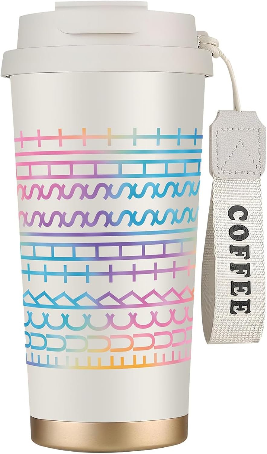 Funny Hidden Message Coffee Mug, 18 oz Insulated Mug, F This S Coffee Cup, Gift for Coworkers & Work Besties, Coffee Lover Gift for Friends - Family Prank Gag Christmas White Elephant Gifts for Adults
