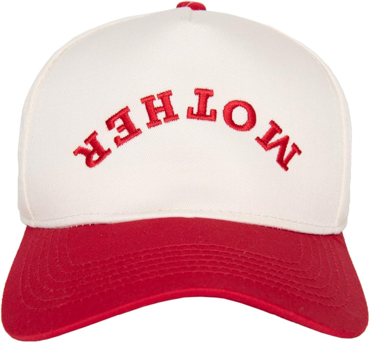 Upside-Down Embroidered Trucker Hat for Women & Men – Vintage Two-Tone Snapback Baseball Cap – Trendy, Western Style