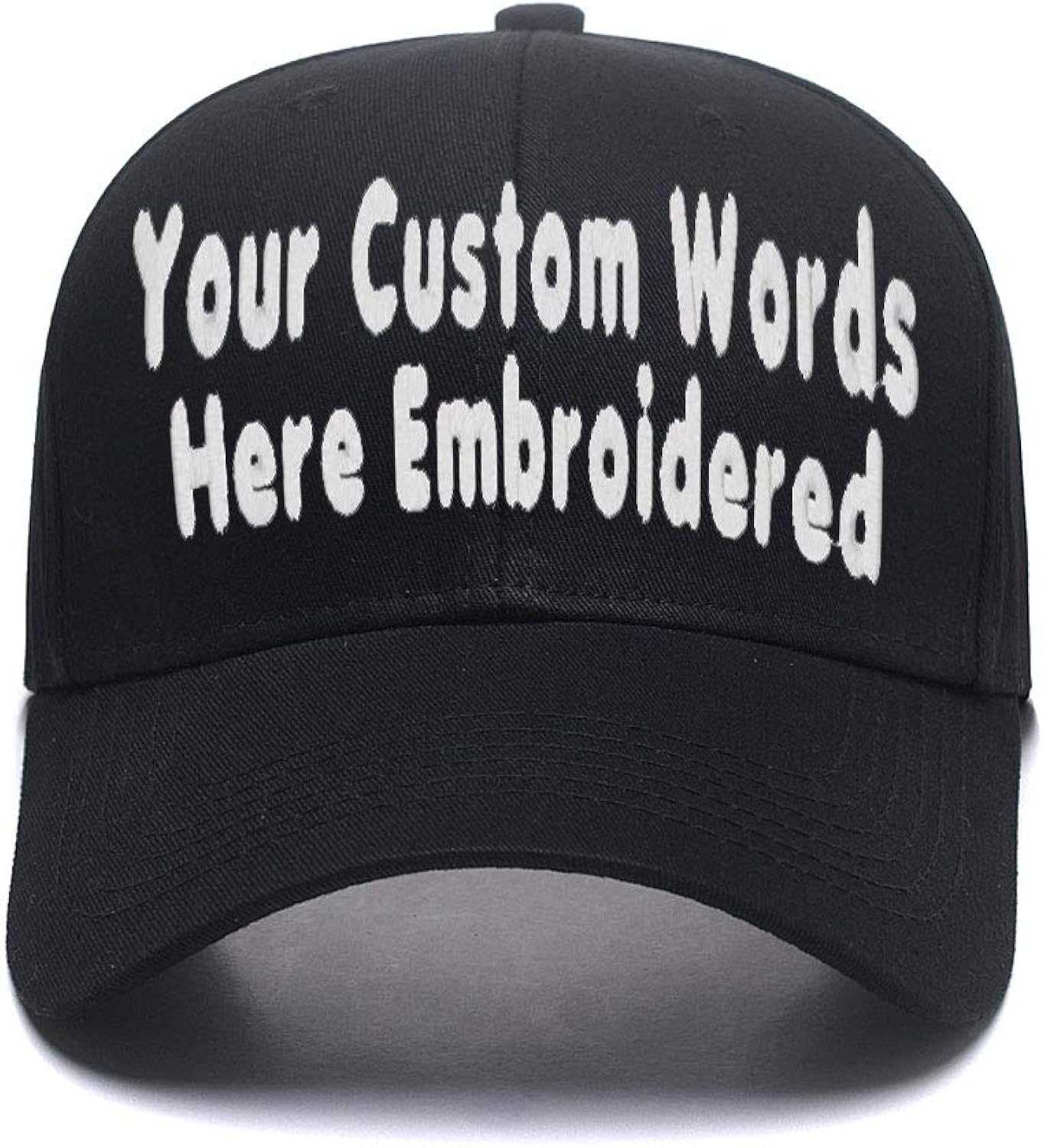 Custom Baseball Hat, Embroidered. Unisex Personalize Gifts Curved Bill Dad Cap