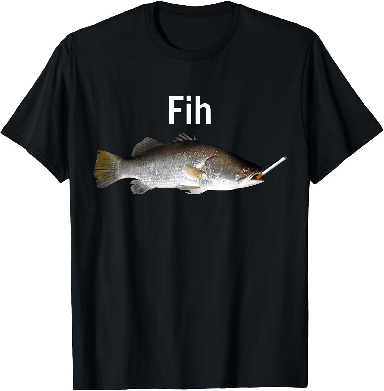 Funny Fih Misspelled Fish Meme Fish Smoking Gift