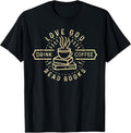 Retro Love God Drink Coffee Read Books