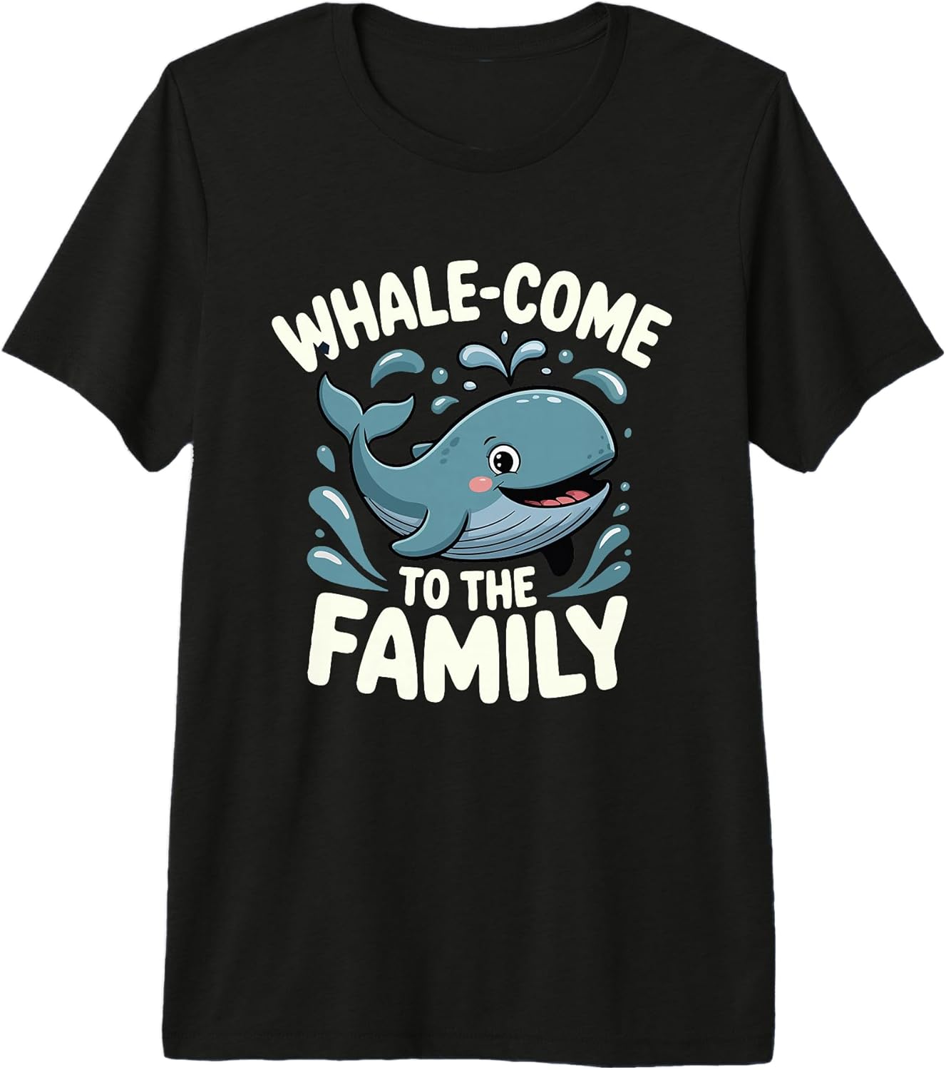 New Family Whale Pun Baby Shower Ocean Humor Fan