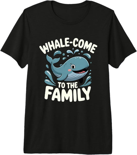 New Family Whale Pun Baby Shower Ocean Humor Fan