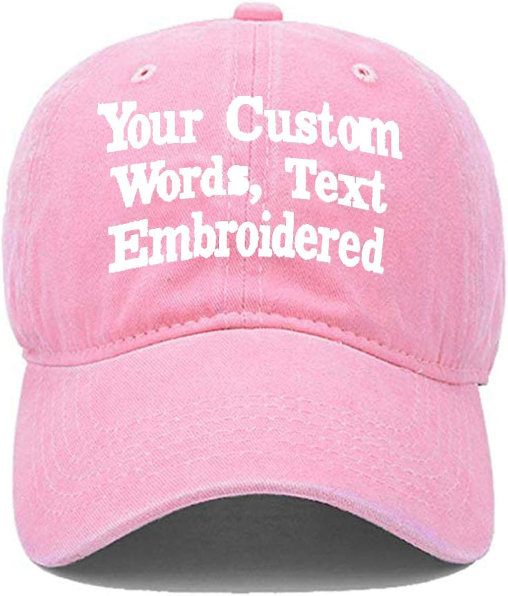 Custom Embroidered Baseball Hat Personalized Adjustable Cowboy Cap Add Your Text